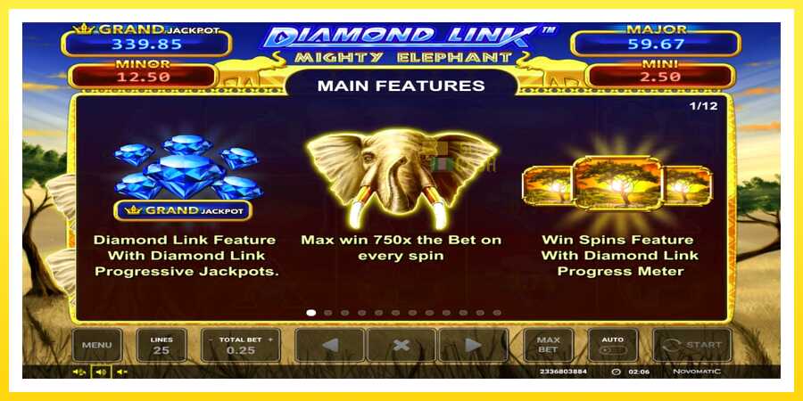 படம் 3 விளையாட்டு இயந்திரம் Diamond Link: Mighty Elephant