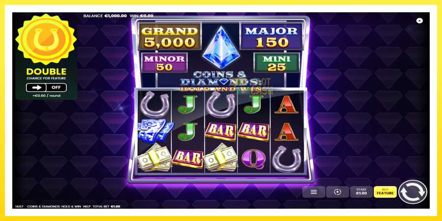 படம் 2 விளையாட்டு இயந்திரம் Coins & Diamonds: Hold and Win