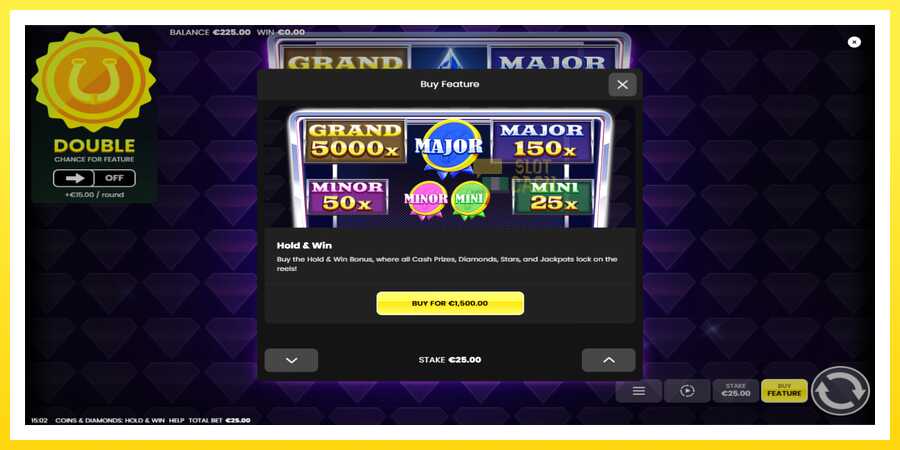 படம் 4 விளையாட்டு இயந்திரம் Coins & Diamonds: Hold and Win