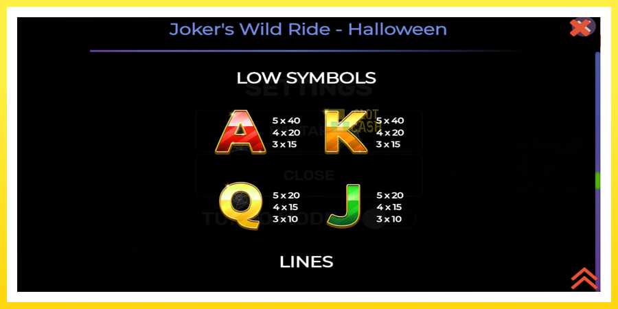 படம் 6 விளையாட்டு இயந்திரம் Jokers Wild Ride Halloween