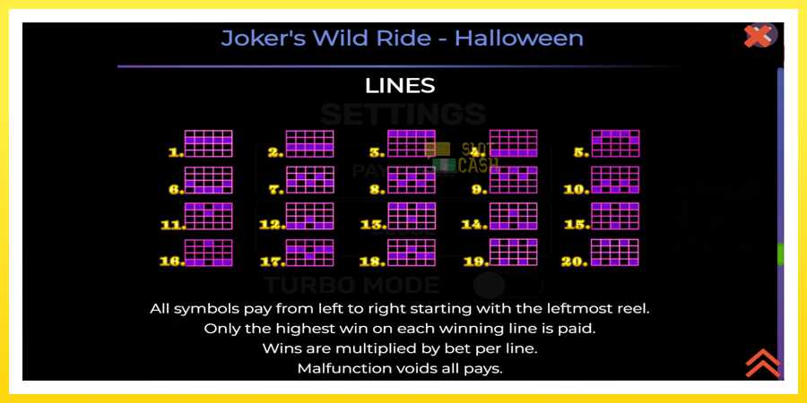 படம் 7 விளையாட்டு இயந்திரம் Jokers Wild Ride Halloween