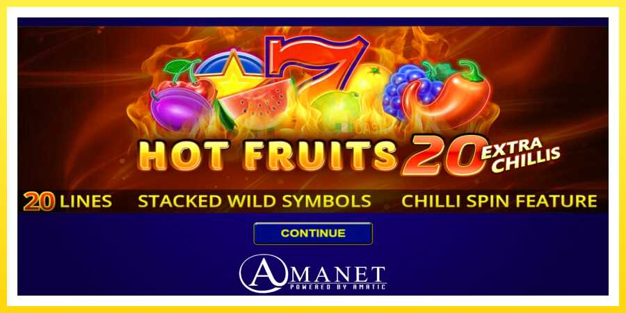 படம் 1 விளையாட்டு இயந்திரம் Hot Fruits 20 Extra Chillis