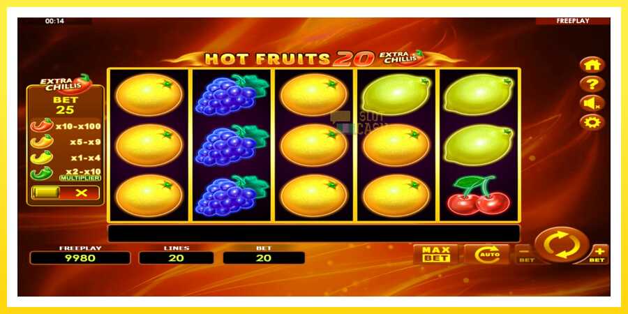 படம் 2 விளையாட்டு இயந்திரம் Hot Fruits 20 Extra Chillis