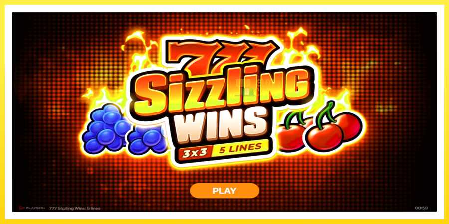 படம் 1 விளையாட்டு இயந்திரம் 777 Sizzling Wins: 5 Lines