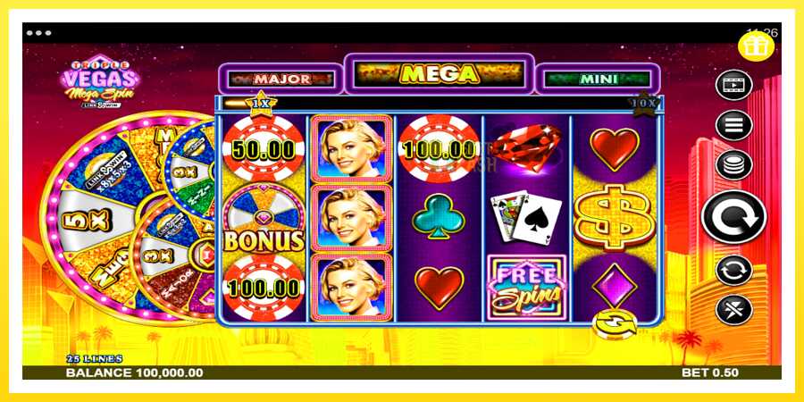 படம் 1 விளையாட்டு இயந்திரம் Triple Vegas Mega Spin