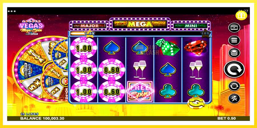 படம் 3 விளையாட்டு இயந்திரம் Triple Vegas Mega Spin