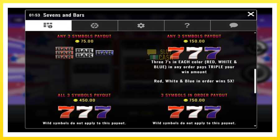 படம் 3 விளையாட்டு இயந்திரம் Sevens and Bars