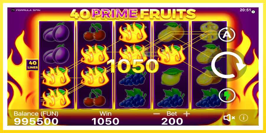 படம் 4 விளையாட்டு இயந்திரம் 40 Prime Fruits