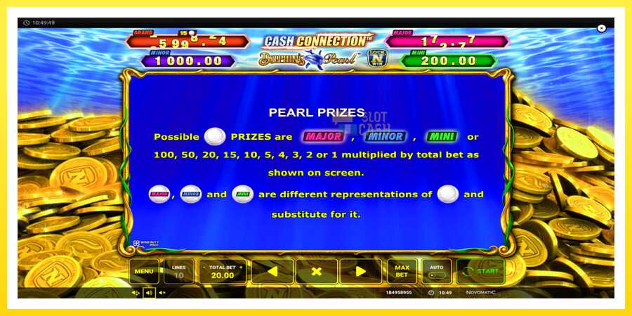 படம் 6 விளையாட்டு இயந்திரம் Cash Connection Dolphins Pearl