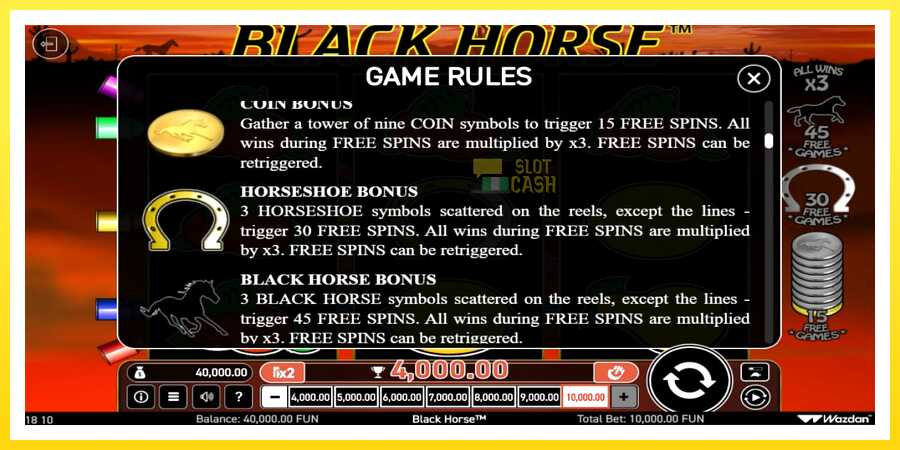 படம் 3 விளையாட்டு இயந்திரம் Black Horse