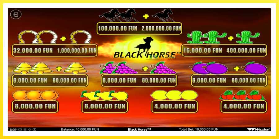 படம் 4 விளையாட்டு இயந்திரம் Black Horse