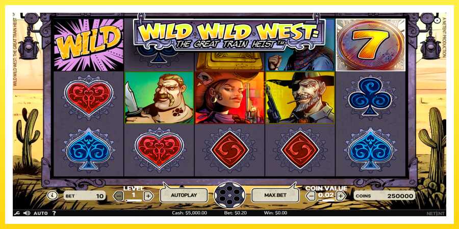 படம் 1 விளையாட்டு இயந்திரம் Wild Wild West