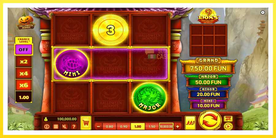 படம் 2 விளையாட்டு இயந்திரம் 9 Lions Halloween Jackpots