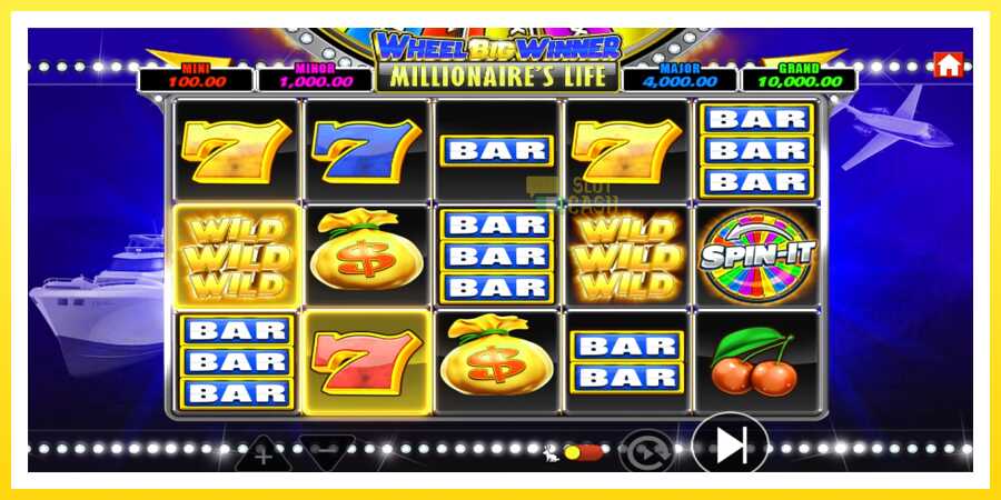 படம் 5 விளையாட்டு இயந்திரம் Wheel Big Winner Millionaires Life