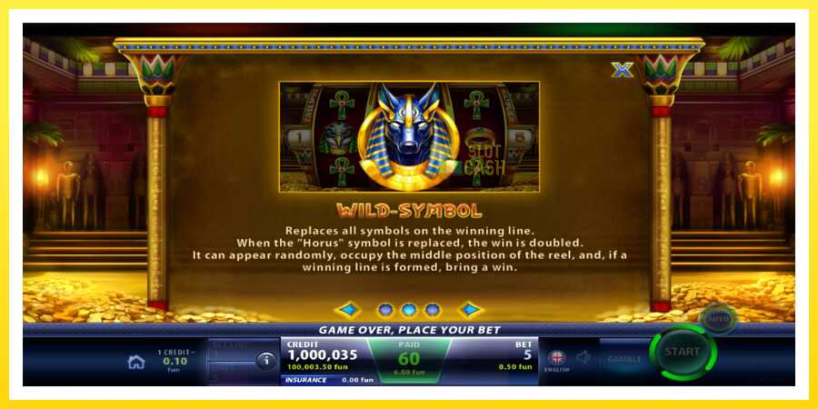 படம் 4 விளையாட்டு இயந்திரம் Anubis Spell