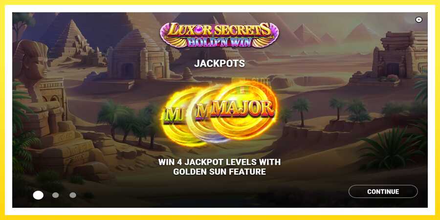 படம் 1 விளையாட்டு இயந்திரம் Luxor Secrets Holdn Win