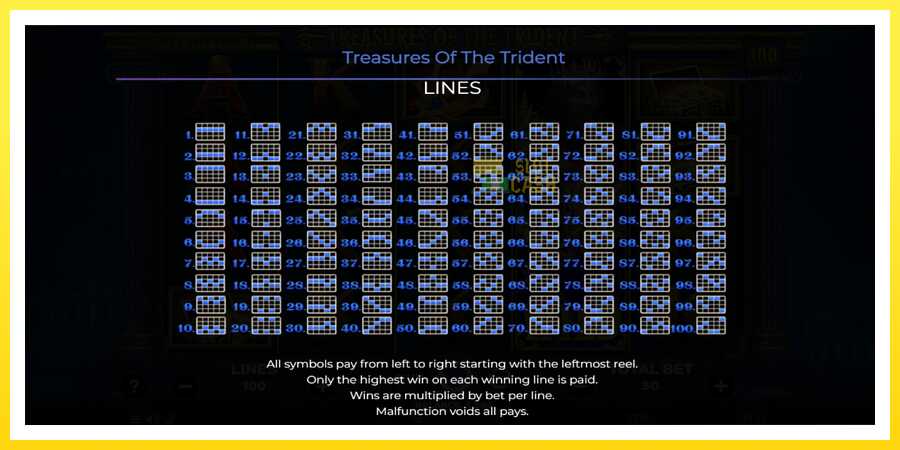 படம் 7 விளையாட்டு இயந்திரம் Treasures of the Trident