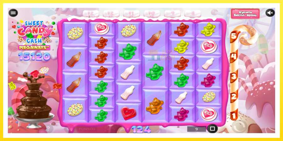 படம் 5 விளையாட்டு இயந்திரம் Sweet Candy Cash Megaway