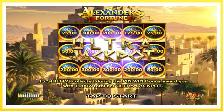 படம் 1 விளையாட்டு இயந்திரம் Alexanders Fortune