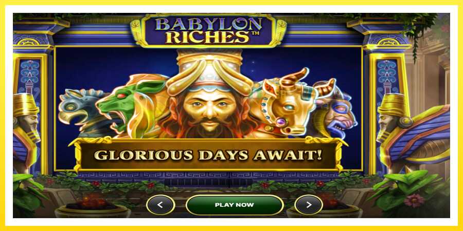 படம் 1 விளையாட்டு இயந்திரம் Babylon Riches