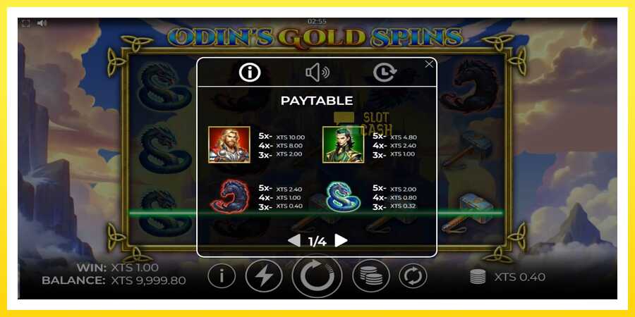 படம் 4 விளையாட்டு இயந்திரம் Odins Gold Spins