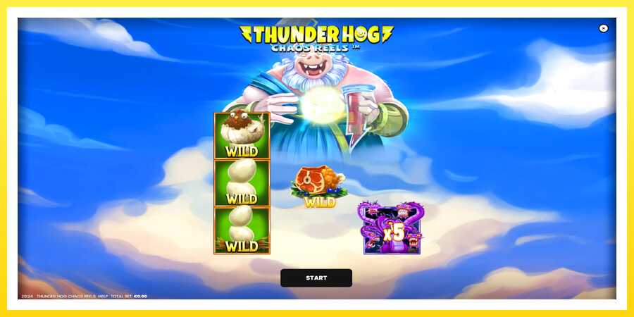 படம் 1 விளையாட்டு இயந்திரம் Thunder Hog Chaos Reels