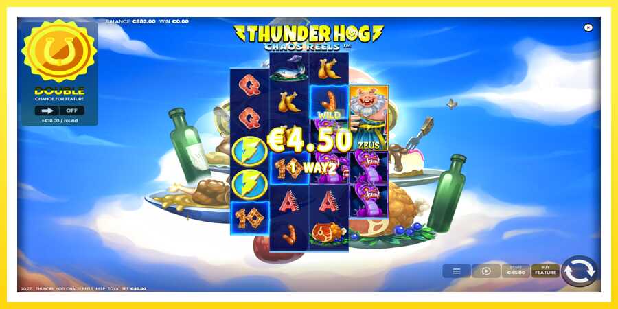 படம் 4 விளையாட்டு இயந்திரம் Thunder Hog Chaos Reels