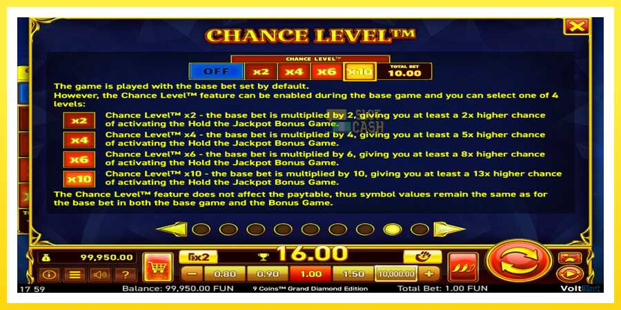 படம் 6 விளையாட்டு இயந்திரம் 9 Coins Grand Diamond Edition Halloween Jackpots