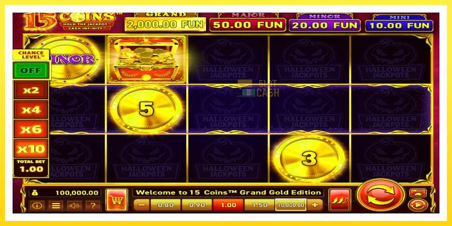 படம் 1 விளையாட்டு இயந்திரம் 15 Coins Grand Gold Edition Halloween Jackpot