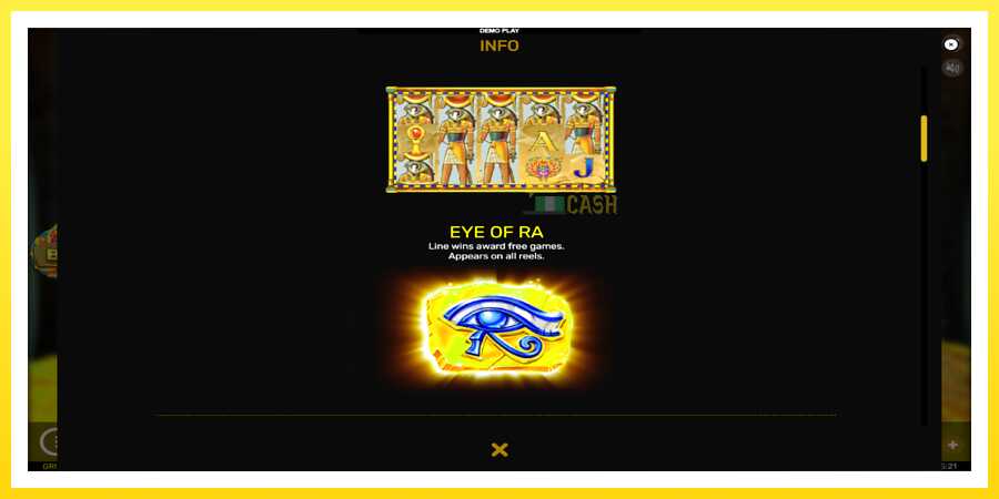 படம் 5 விளையாட்டு இயந்திரம் Eyes of Ra