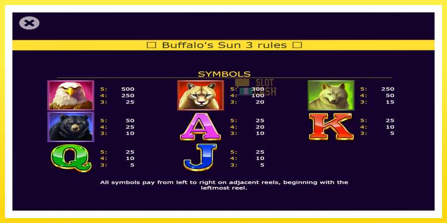 படம் 4 விளையாட்டு இயந்திரம் Buffalos Sun 3