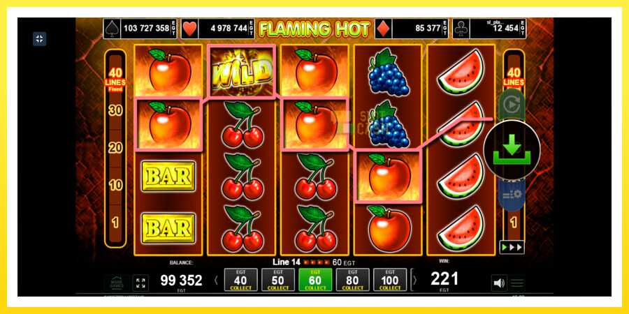 படம் 8 விளையாட்டு இயந்திரம் Flaming Hot