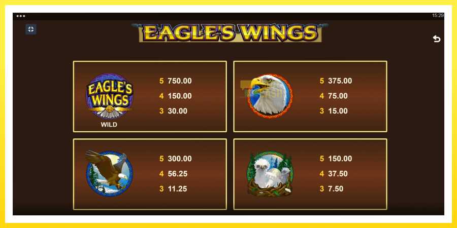 படம் 6 விளையாட்டு இயந்திரம் Eagles Wings