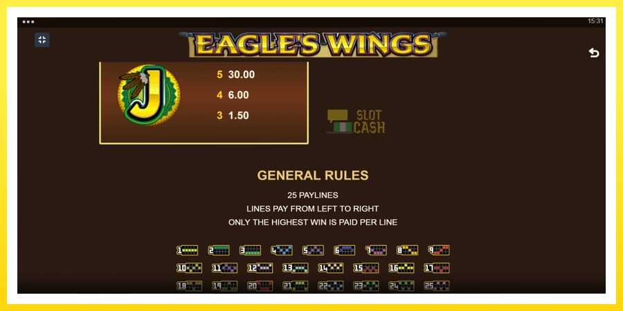 படம் 7 விளையாட்டு இயந்திரம் Eagles Wings