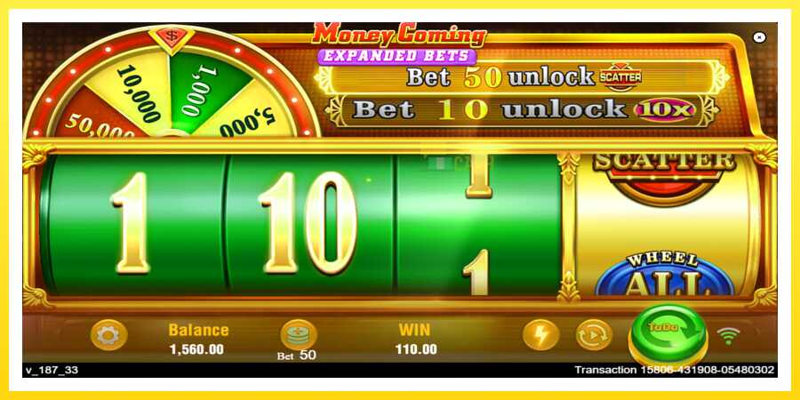 படம் 3 விளையாட்டு இயந்திரம் Money Coming 2 – Expanded Bets