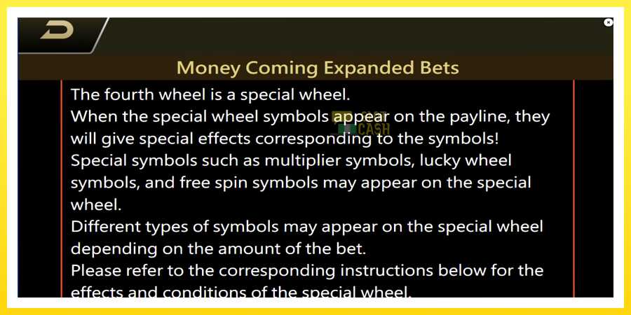 படம் 5 விளையாட்டு இயந்திரம் Money Coming 2 – Expanded Bets