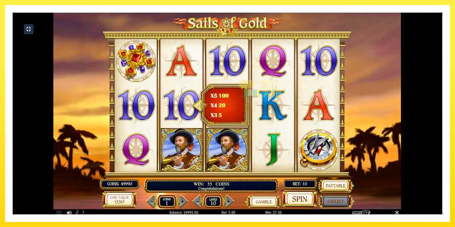 படம் 4 விளையாட்டு இயந்திரம் Sails of Gold