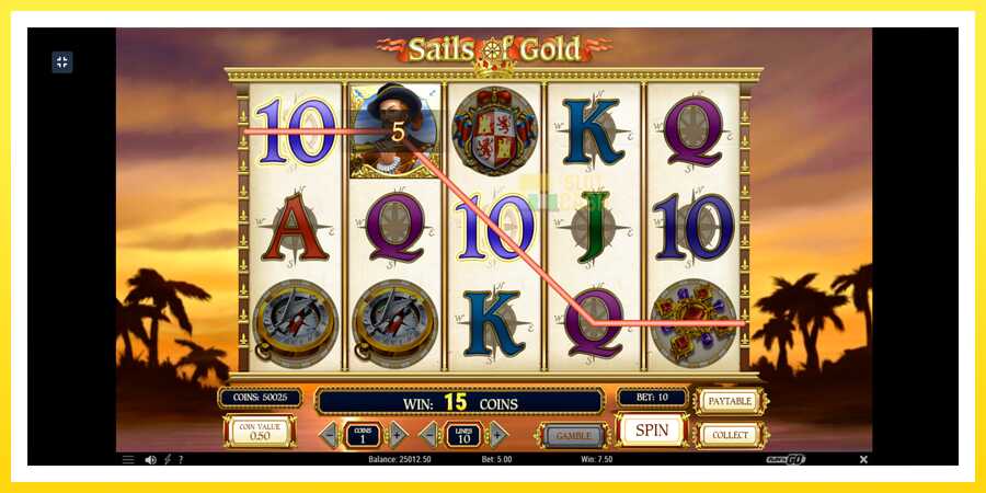 படம் 5 விளையாட்டு இயந்திரம் Sails of Gold