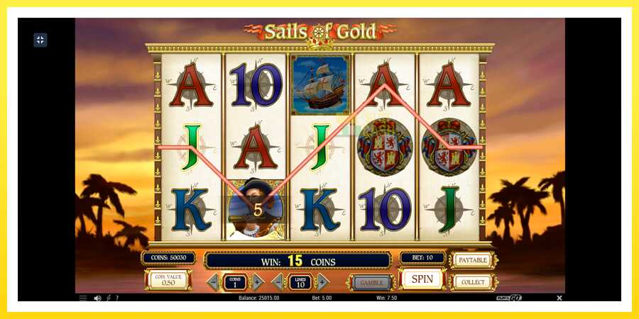 படம் 6 விளையாட்டு இயந்திரம் Sails of Gold