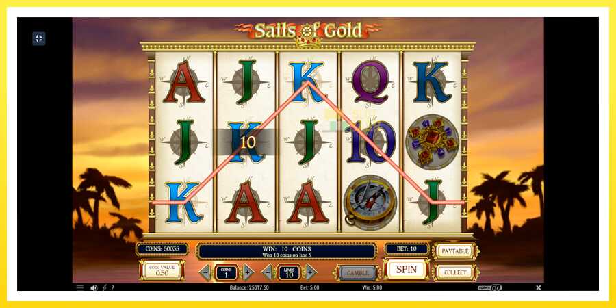 படம் 7 விளையாட்டு இயந்திரம் Sails of Gold