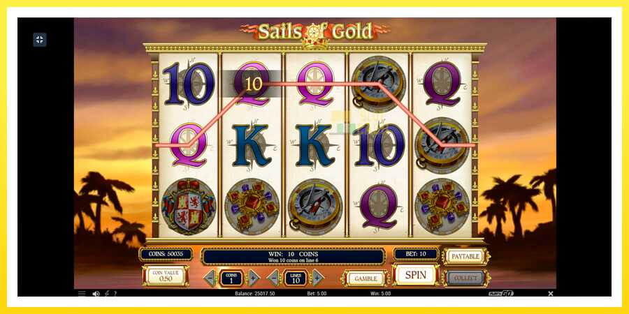 படம் 9 விளையாட்டு இயந்திரம் Sails of Gold