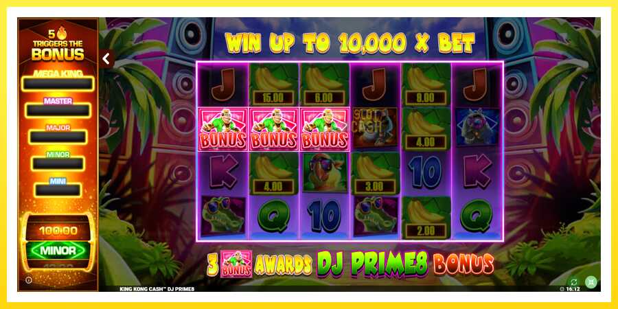 படம் 1 விளையாட்டு இயந்திரம் King Kong Cash DJ Prime8 Rapid Fire Jackpots