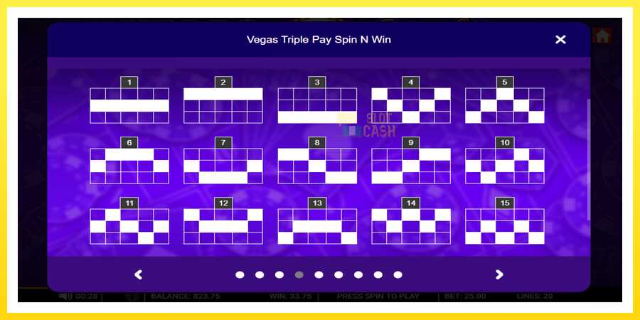 படம் 5 விளையாட்டு இயந்திரம் Vegas Triple Pay Spin n Win