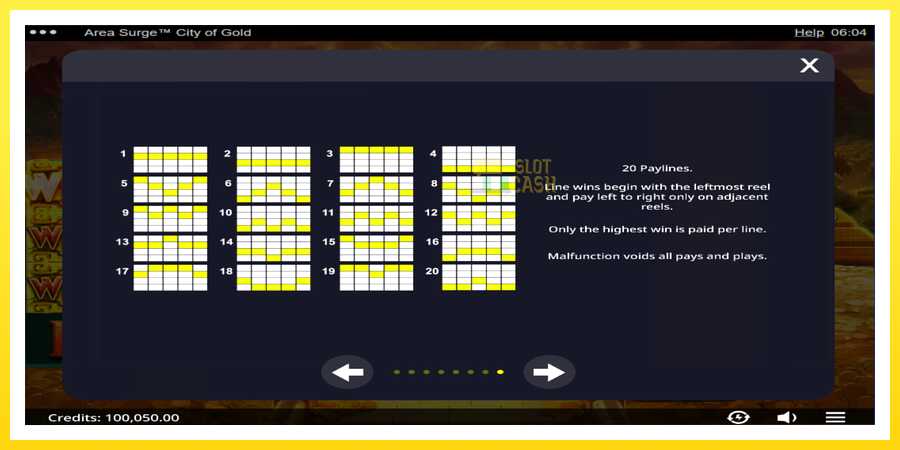 படம் 6 விளையாட்டு இயந்திரம் Area Surge City of Gold