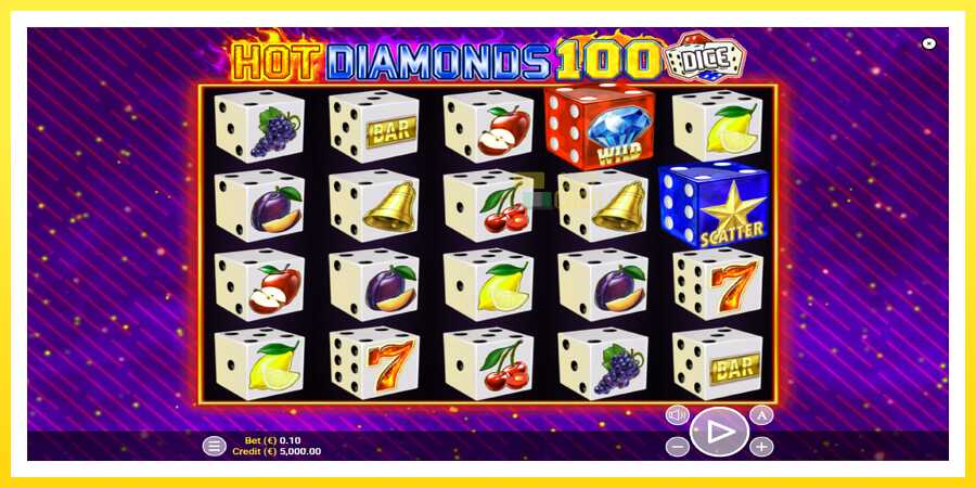 படம் 1 விளையாட்டு இயந்திரம் Hot Diamonds 100 Dice