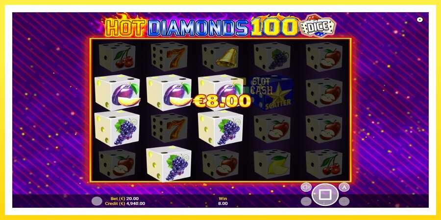 படம் 2 விளையாட்டு இயந்திரம் Hot Diamonds 100 Dice