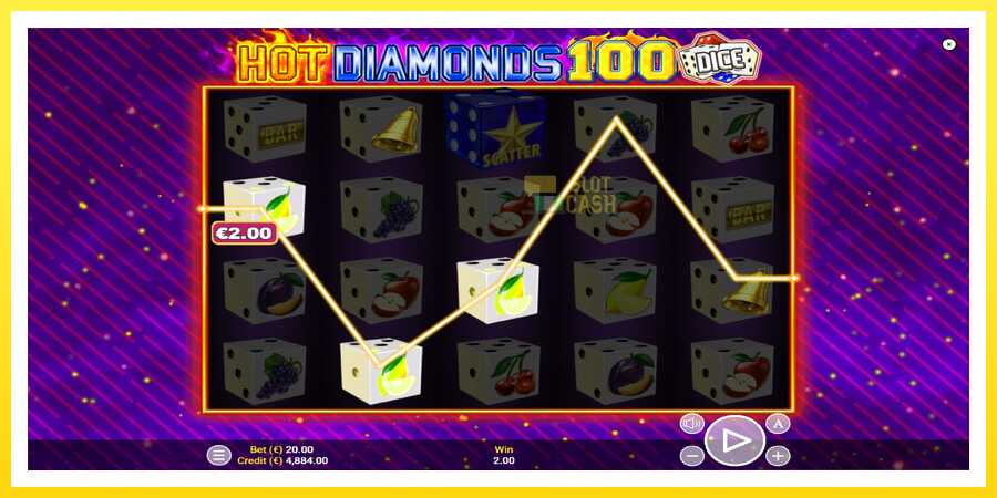 படம் 3 விளையாட்டு இயந்திரம் Hot Diamonds 100 Dice