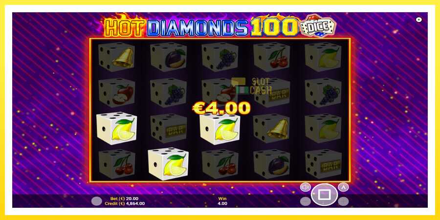 படம் 4 விளையாட்டு இயந்திரம் Hot Diamonds 100 Dice