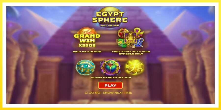 படம் 1 விளையாட்டு இயந்திரம் Egypt Sphere