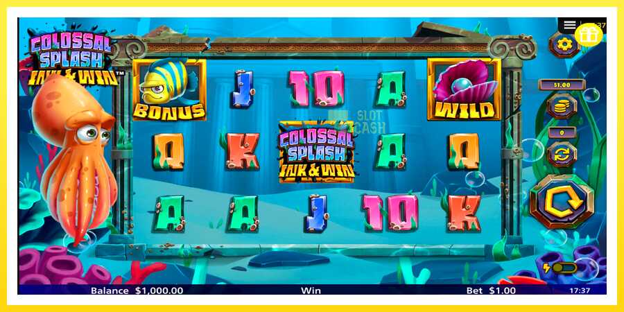 படம் 1 விளையாட்டு இயந்திரம் Colossal Splash Ink & Win